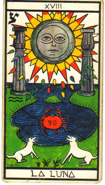 the moon tarot card