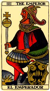 emperor tarot card marseilles deck