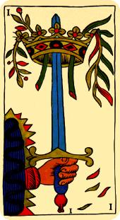 ace of swords tart card marseilles deck